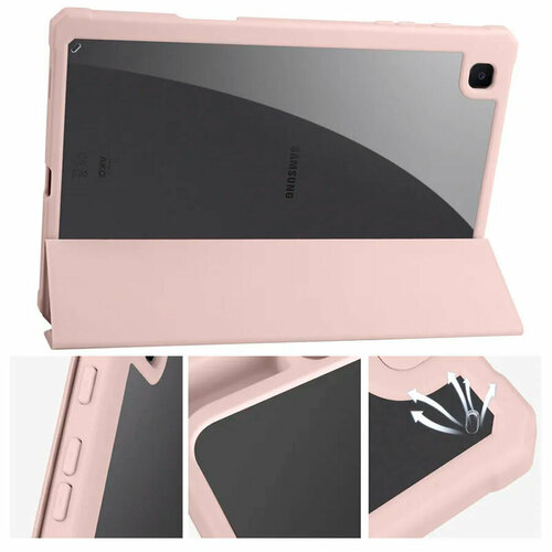 Чехол для планшета Samsung Galaxy Tab S6 Lite 2024, 2022, 2020 10.4 дюйма (P610, P613, P615, P619, P620, P625), микрофибра, держатель для стилуса, пудровый