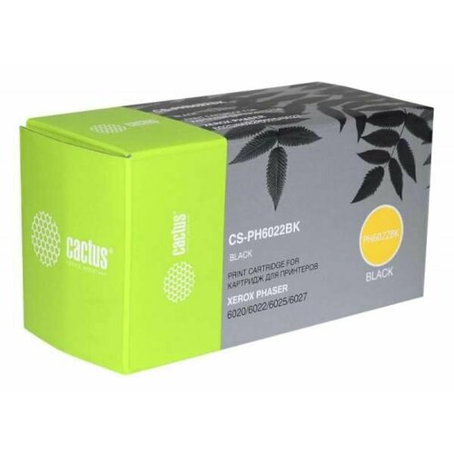 Картридж Cactus CS-PH6022BK 106R02763 черный для XEROX Phaser 376₽