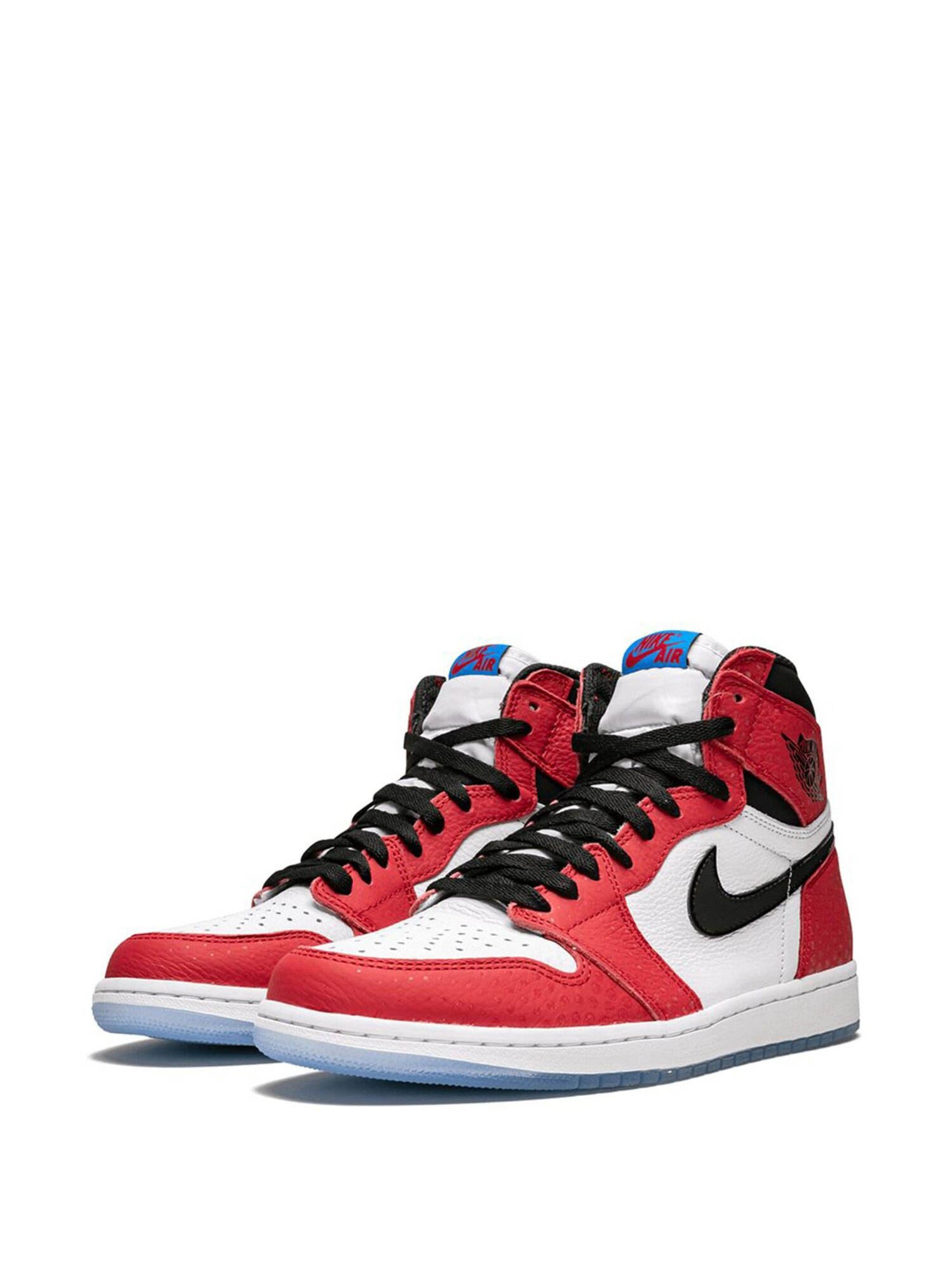 Кроссовки Jordan x Spider-Man Air Jordan 1 Retro High OG, размер 12,5 US, красный — фото 1