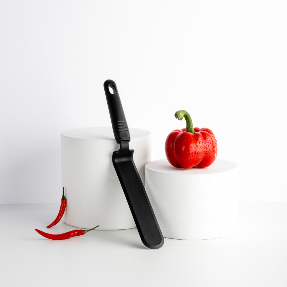 Лопатка для блинов Блэк, жаропрочный нейлон/ лопатка кулинарная — фото 1