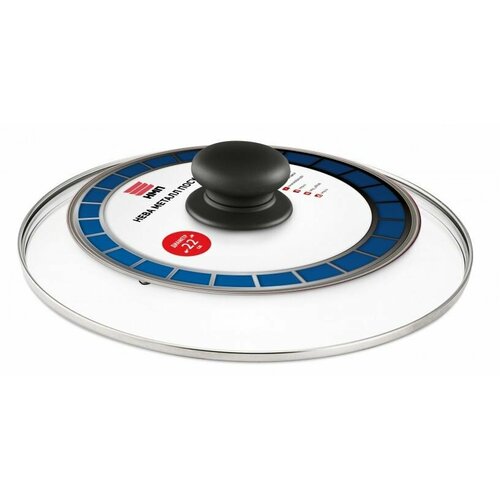 Нева металл посуда 43022 Крышка стекл. с метал. ободом 22 см