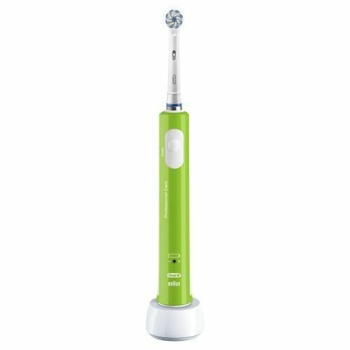 Зубная щетка Oral-B Pro 400 Junior Sensi Ultrathin электрическая D16.513.1 тип 4729, цвет: зеленый - фото №2