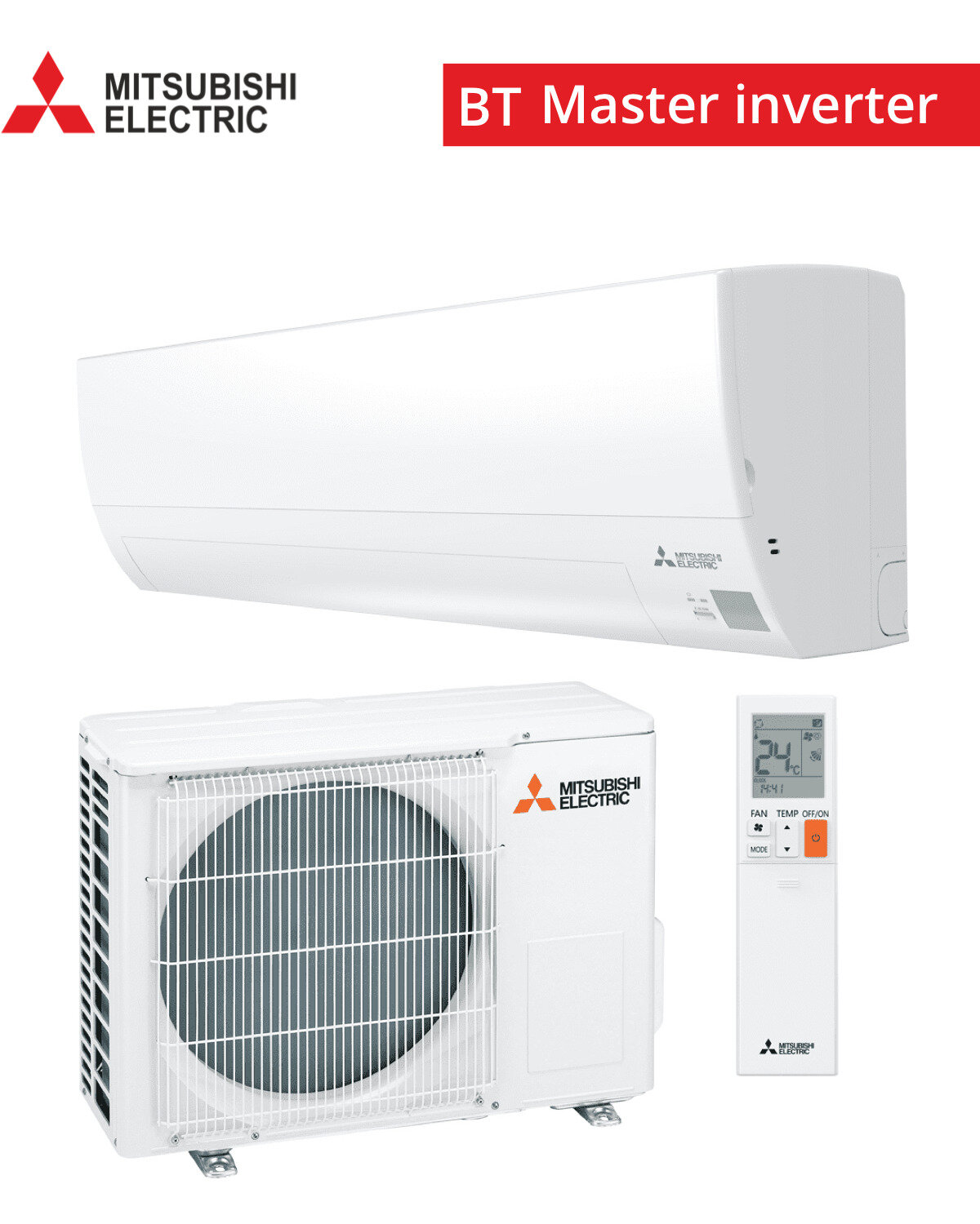 Кондиционер инвертор Mitsubishi Electric MSZ-BT20VGK /MUZ-BT20VG серии BT / белый / A++ / с Wi-Fi управлением