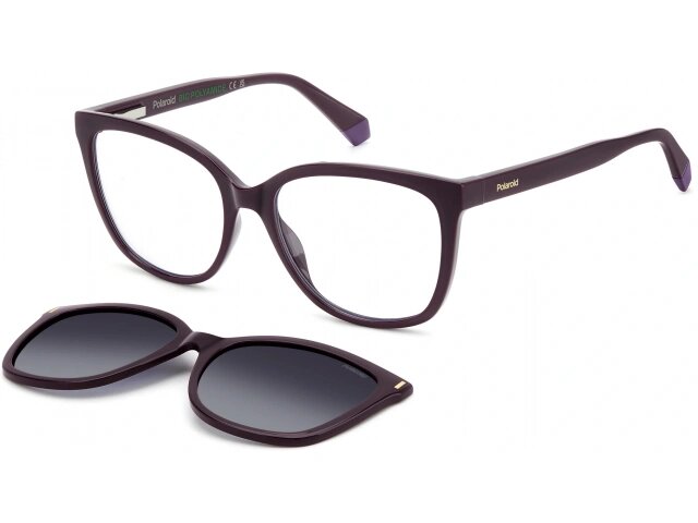 Оправа с солнцезащитным клипоном POLAROID PLD 6229/CS B3V VIOLET (PLD-207375B3V55WJ)