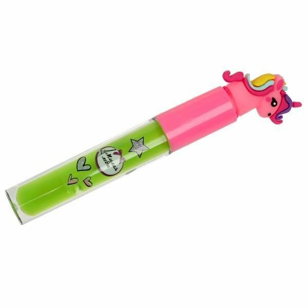 Косметика для девочек Милая леди блеск для губ зеленый, 2 мл — фото 1