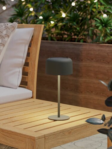 Изображение товара Светильник уличный (настольная лампа) светодиодный на солнечной батарее диммируемый EGLO ROCCANOVA 901894