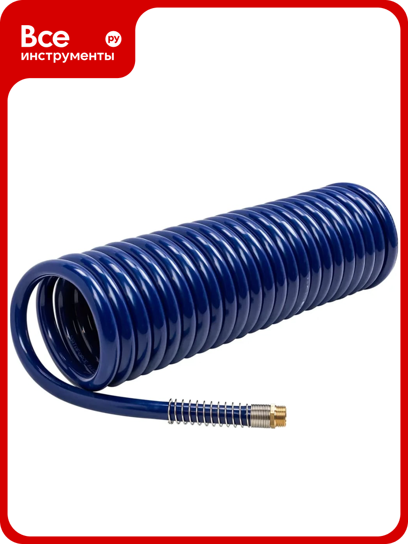 Шланг витой полиуретановый YATAFORCE 12х18 мм 10 м с резьбовыми наконечниками 1/2 YF-1812-10M(64605)