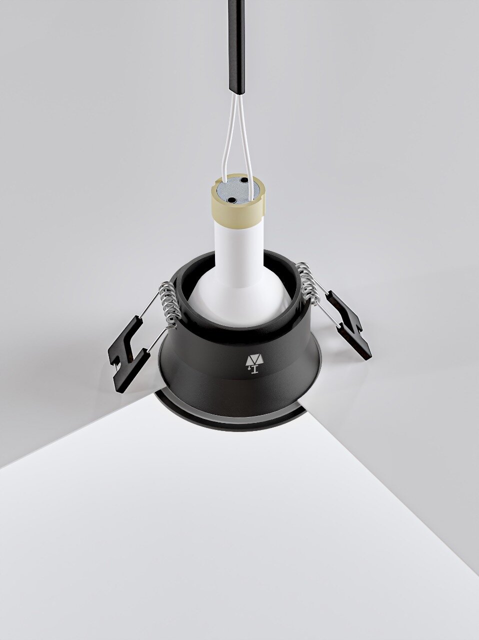 Встраиваемый влагозащищенный светильник interiorlight AQUA-2-BK — фото 1