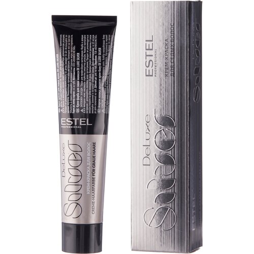 ESTEL De Luxe Silver крем-краска для седых волос, 7/4 русый медный, 60 мл