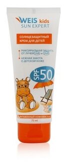 WEIS WEIS Детский крем для загара солнцезащитный SPF 50, 75 мл