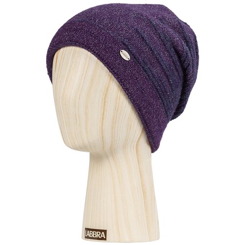 Шапка LABBRA, размер one size, фиолетовый шапка burton зимняя вязаная размер one size фиолетовый черный