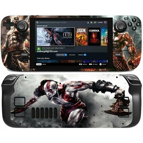 Защитная пленка для Steam Deck наклейка виниловая God of War