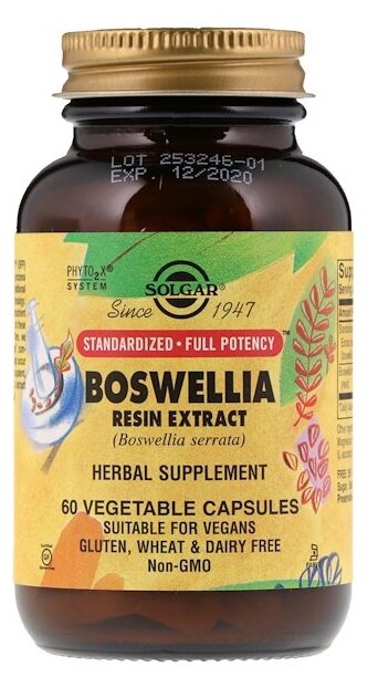 Solgar Boswellia Resin Extract капс., 270 г, 60 шт.