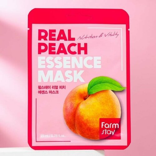Тканевая маска для лица, с экстрактом персика, 23 мл