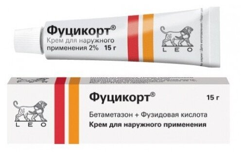 Изображение Фуцикорт крем д/нар. прим., 2 %, 15 г