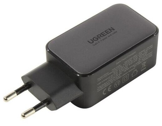Зарядное устройство сетевое UGREEN 15334_ USB-A/2*USB-C, 65W, белый - фото №3