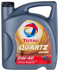 Синтетическое моторное масло TOTAL Quartz 9000 5W40 4 л