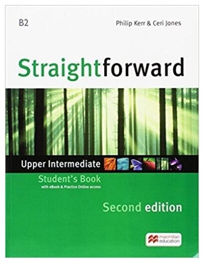 Книга Straightforward (Second Edition) Upper Intermediate Student's Book + Webcode + e-... - фото №1