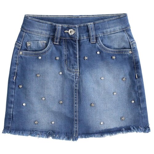 юбка laredoute юбка джинсовая с вышивкой pamela s синий Юбка Ido, размер 158, синий