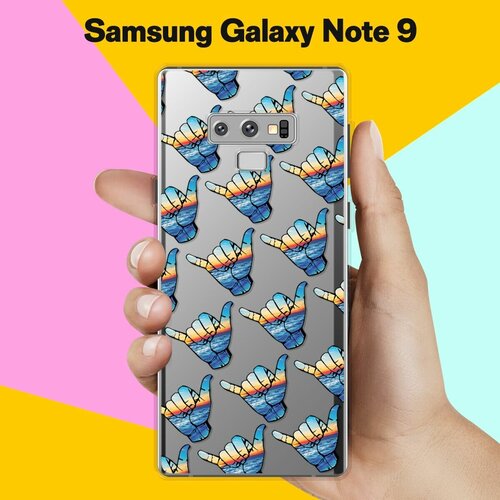 силиконовый чехол розовый ананас на samsung galaxy note 9 самсунг галакси нот 9 Силиконовый чехол на Samsung Galaxy Note 9 Пальцы / для Самсунг Галакси Ноут 9