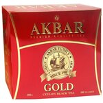 Чай черный Akbar Gold в пакетиках - изображение