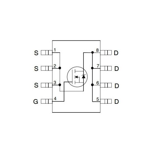 Микросхема IRF8707 N-Channel MOSFET 30V 11A SO8