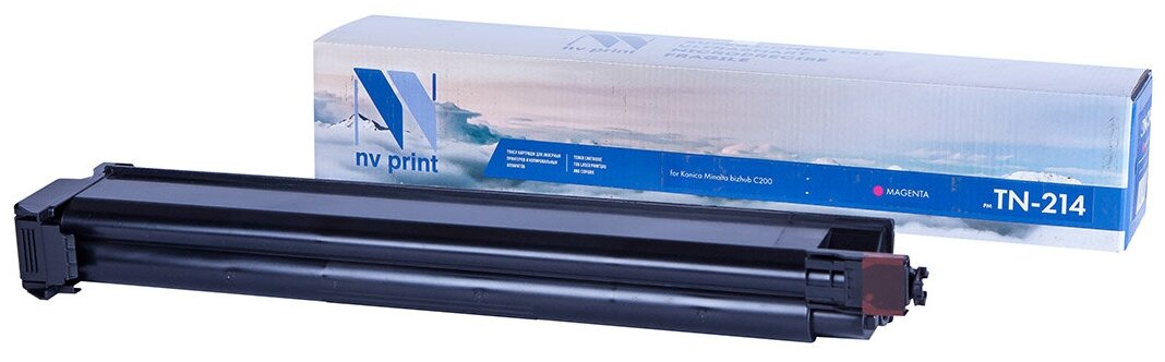 Тонер-картридж NV Print NV-TN-214M для для Konica Minolta bizhub C200 (совместимый, пурпурный, 18500 стр.)