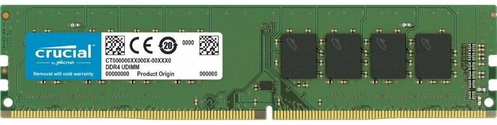 Модуль памяти Crucial DDR4 DIMM 2666MHz PC21300 CL19 - 8Gb CT8G4DFRA266