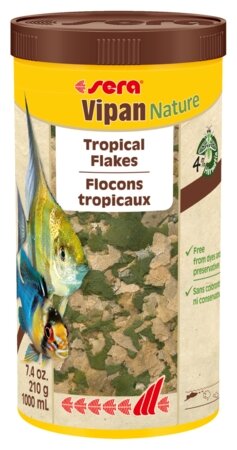 SERA VIPAN NATURE корм хлопья для рыб основной (1 л)