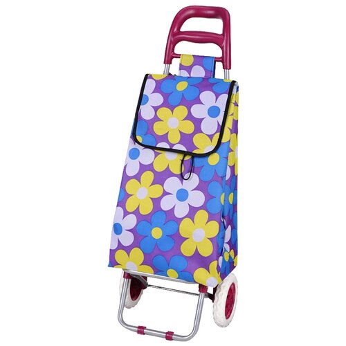 фото Сумка-тележка рыжий кот a204 васильки, 34 х 58 х 20 см, 1.8кг, фиолетовый [093540]