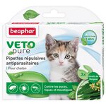 Beaphar капли от блох и клещей Veto pure для котят 3 шт. в уп. - изображение