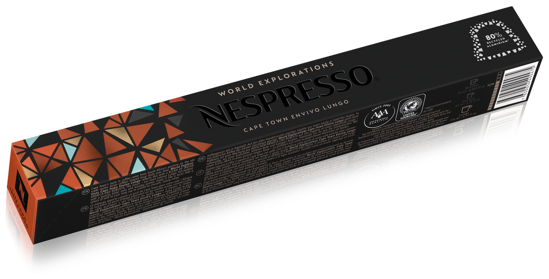 Кофе в капсулах Nespresso Cape Town Envivo Lungo 110 мл. 9/13 набор капсул Неспрессо Original 10 шт