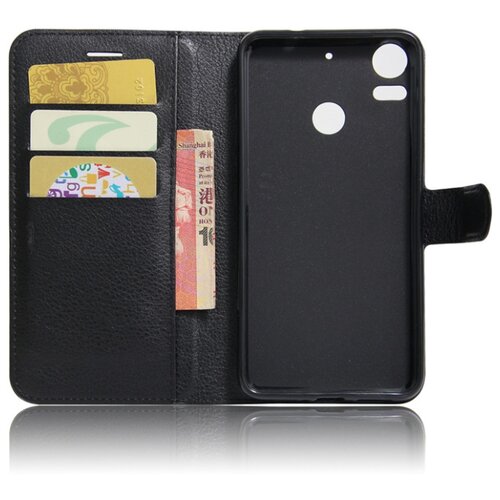 фото Чехол-книжка mypads для htc desire 10 pro с мульти-подставкой застжкой и визитницей черный