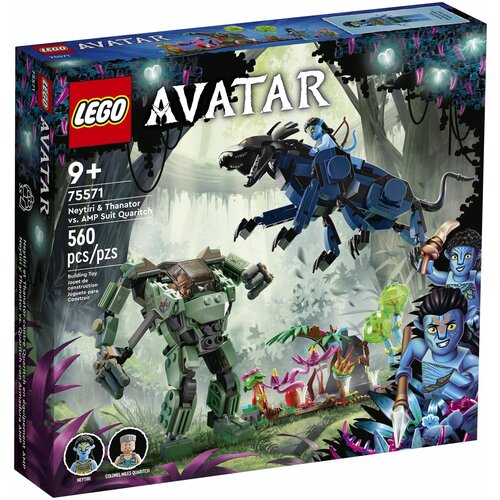 Конструктор LEGO Avatar, Neytiri & Thanator vs. AMP Suit Quaritch 75571 набор фигурок avatar movie аватар – jake vs thanator джейк против танатора