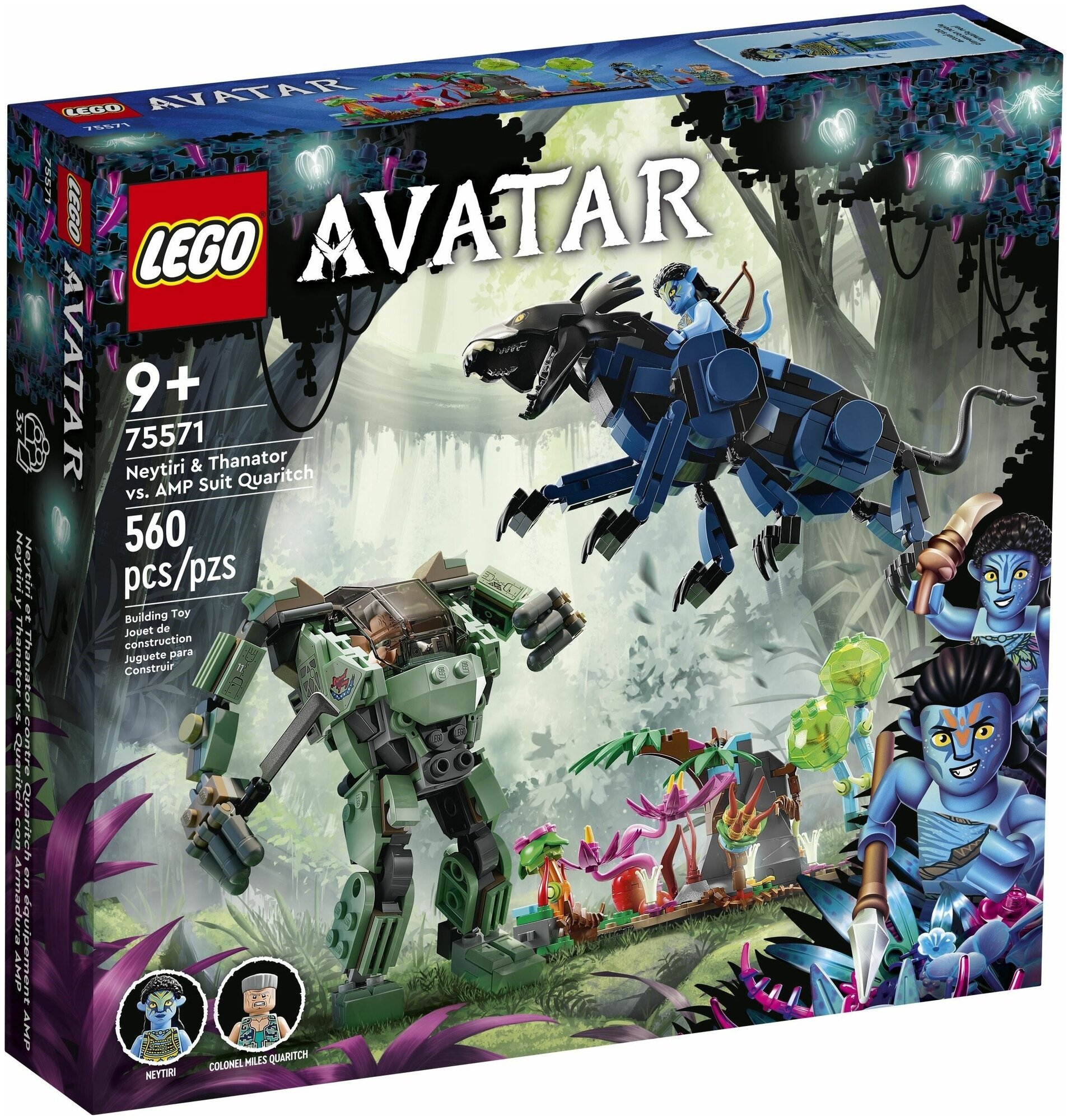 Конструктор LEGO Avatar, Neytiri & Thanator vs. AMP Suit Quaritch 75571