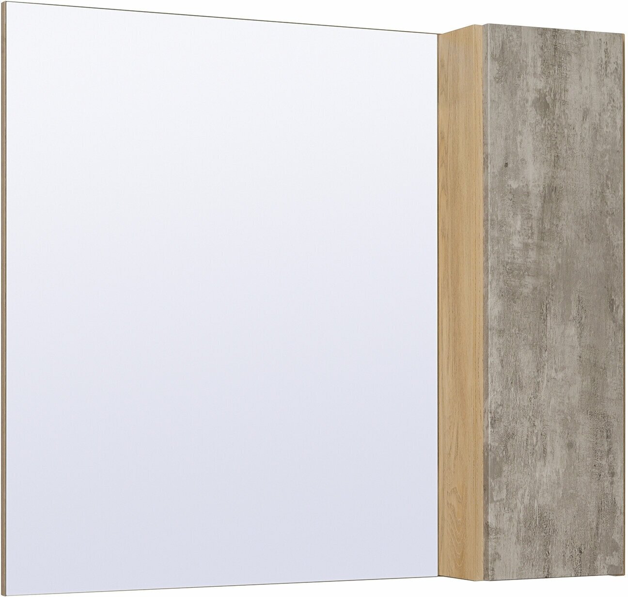 Зеркальный шкаф RUNO 00-00001102 Мальта 70 /серый/дуб/универсальный/ - фотография № 5