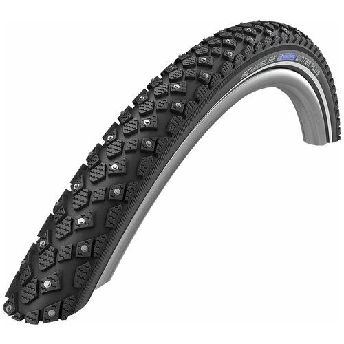 Велопокрышка 26 x 1.75 Schwalbe Marathon Winter Plus 47-559 11136448.02 26 1.75 Black-Reflex 1025 г велопокрышка 26 x 1 75 schwalbe winter k guard 47 559 11100599 01 черный 26 1 75 1000 г