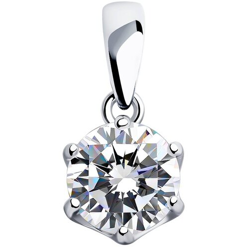 фото Подвеска из серебра с фианитом 94031486 sokolov