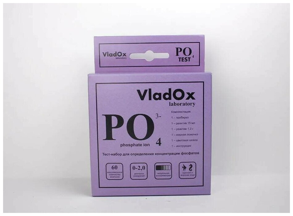 VladOx Тест PO4 для измерения уровня фосфатов 982351 - фотография № 3