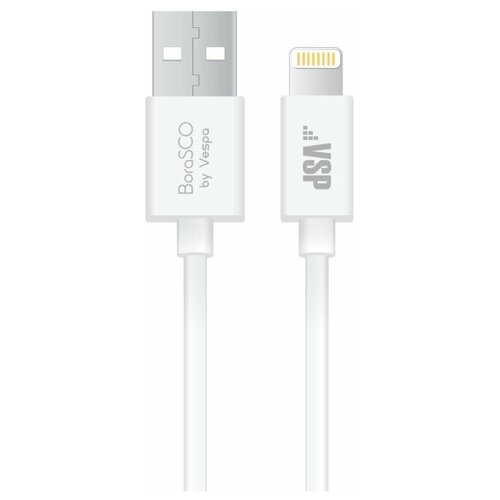 Аксессуар BoraSCO USB - Lightning 1m White 37338