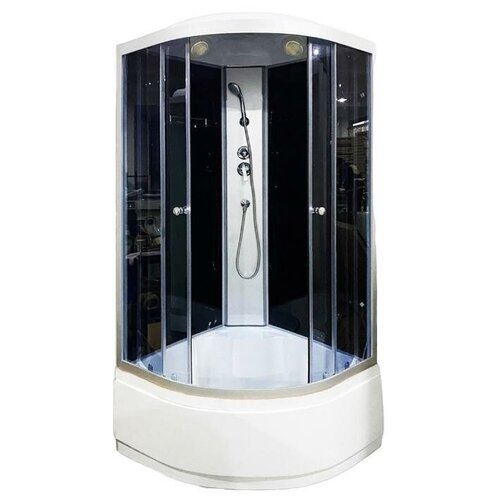 Душевая кабина, ODA, 90*90*215 8401 black высокий поддон, без гидромассажа, угловая