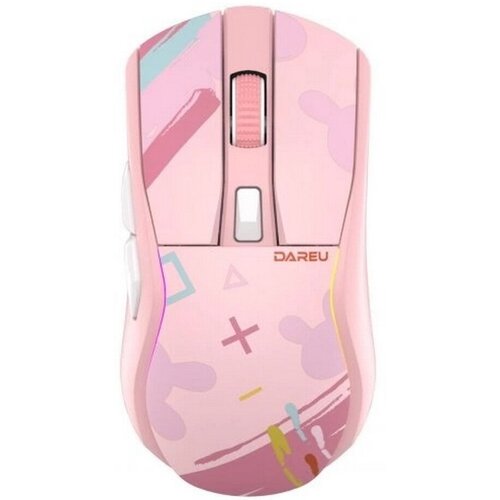 Мышь беспроводная Dareu A950 розовый USB Bluetooth 743800₽