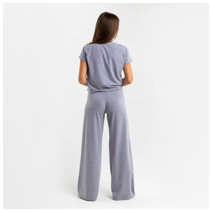 Комплект женский (футболка и брюки) KAFTAN "Basic" р. 44-46, серый - фотография № 15