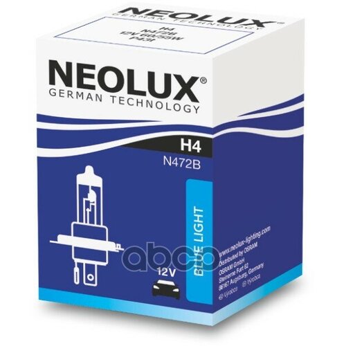 Лампа Neolux Галогеновая H4 P43t 60W Neolux арт. N472B