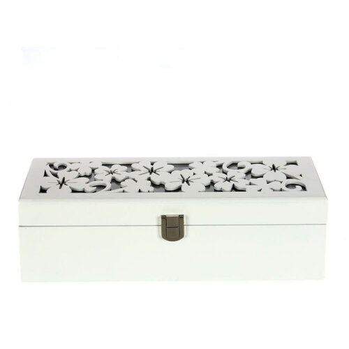 Шкатулка, футляр, кейс для хранения наручных часов, органайзер для украшений, подставка, держатель для браслетов с 5 отделениями 27х12х8 см