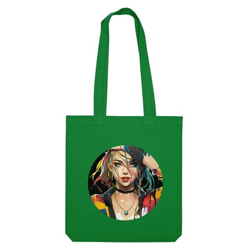 фото Сумка шоппер us basic, зеленый