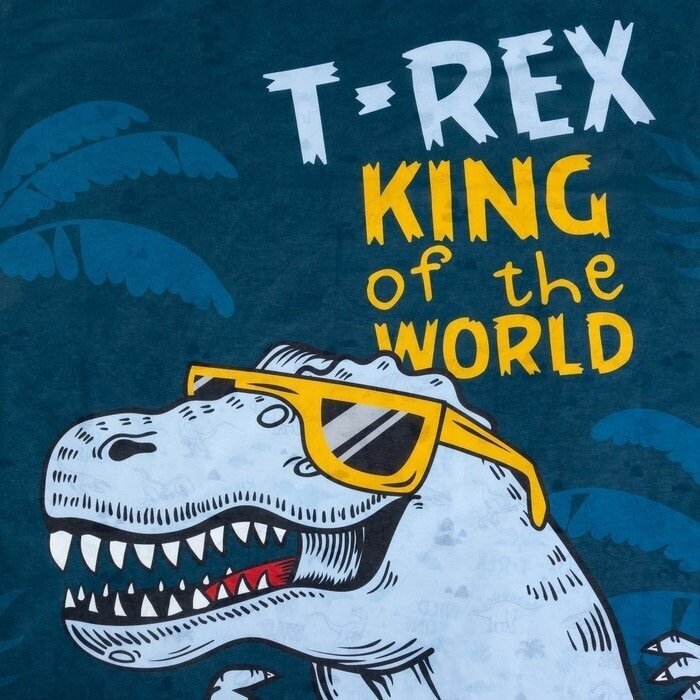 Постельное Белье "Этель" 1.5-спальный T-Rex king Бязь (50х70) - фотография № 2
