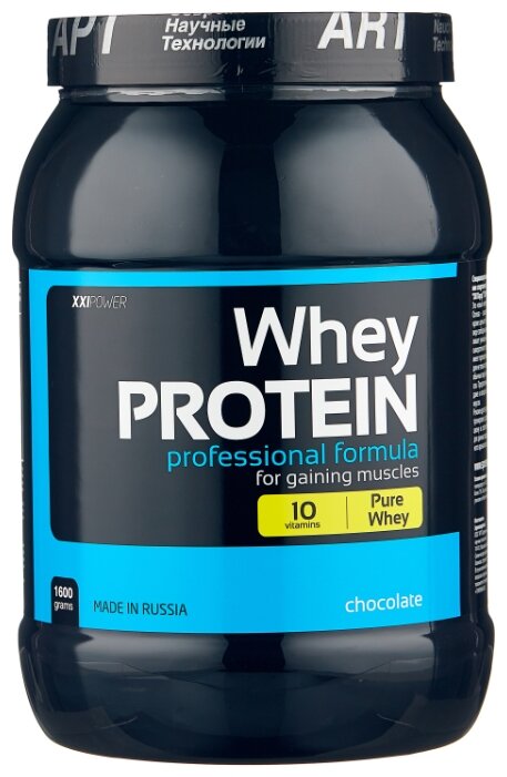 Купить Протеин XXI Power Whey Protein (1600 г, банка) шоколад по низкой цене с доставкой из Яндекс.Маркета