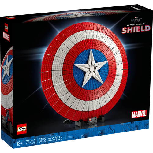 Конструктор LEGO Marvel 76262 Captain America's Shield, 3128 дет. конструктор lego super heroes 30453 captain marvel and nick fury