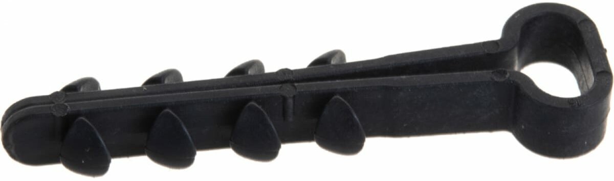 дюбель-хомут для плоского кабеля 5-8мм черный 100шт., rexant 07-4609 - фото №7